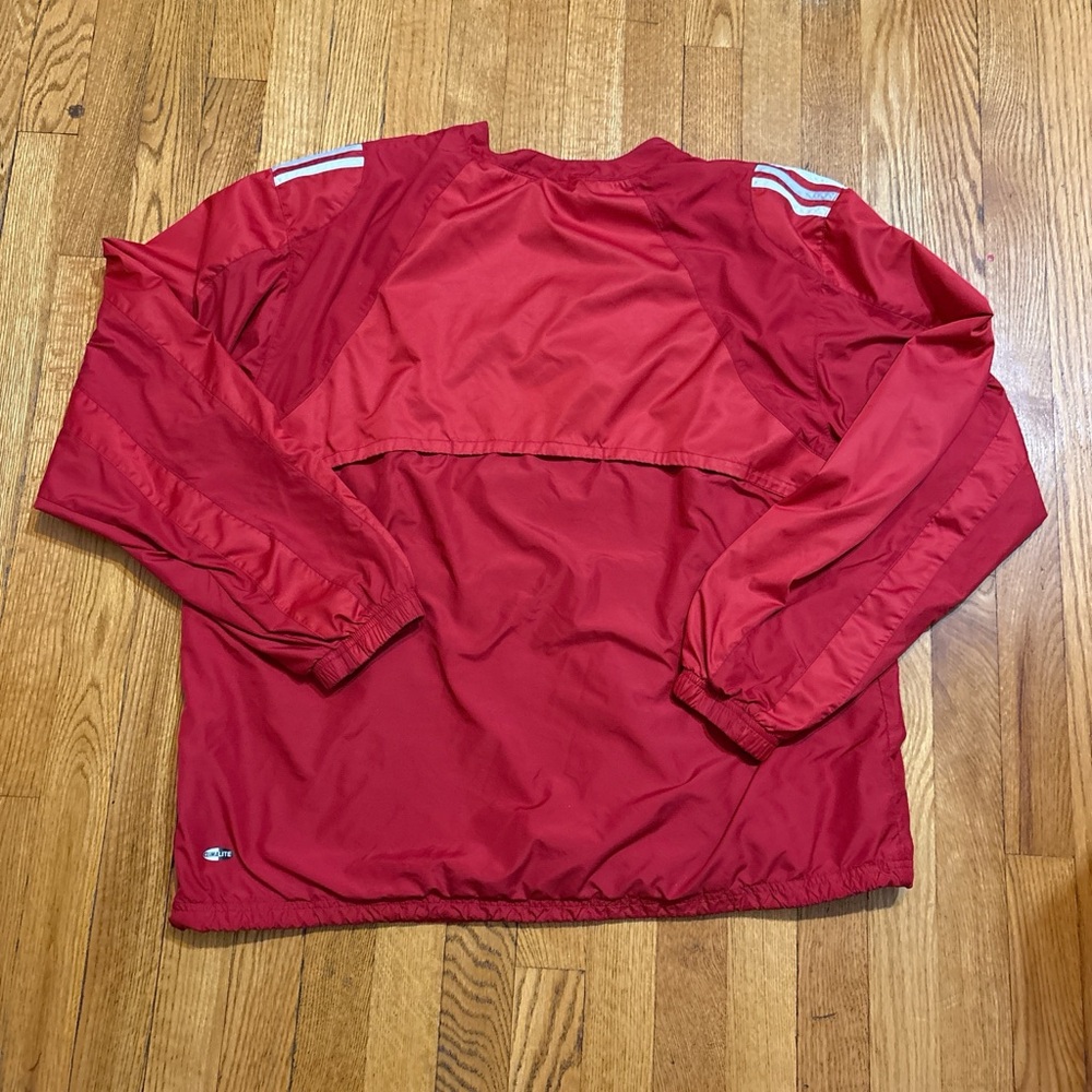 adidas Red USTA Pullover  Windbreaker - Picture 4 of 4